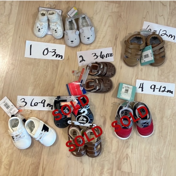 NWT BABY SHOES FOR BOYS & GIRLS AVAILABLE FOR SALE, $5 each - Picture 9 of 10